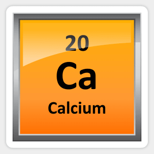 Calcium Element Symbol - Periodic Table Sticker